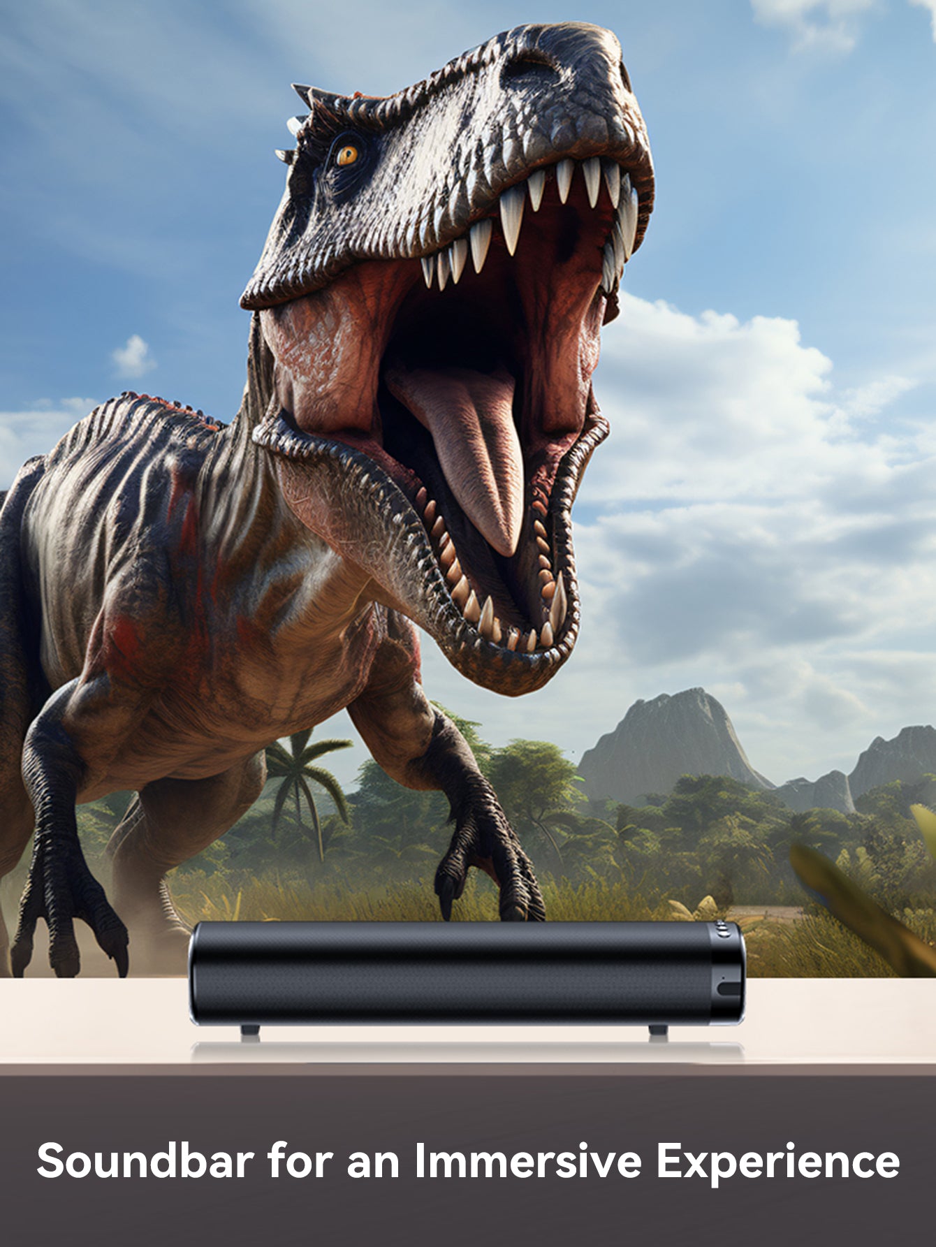 VEATOOL Sound Bar for TV, 50W Bluetooth 5.4 Soundbar with Subwoofer, 3D Surround Sound System with Optical/AUX/RCA/USB