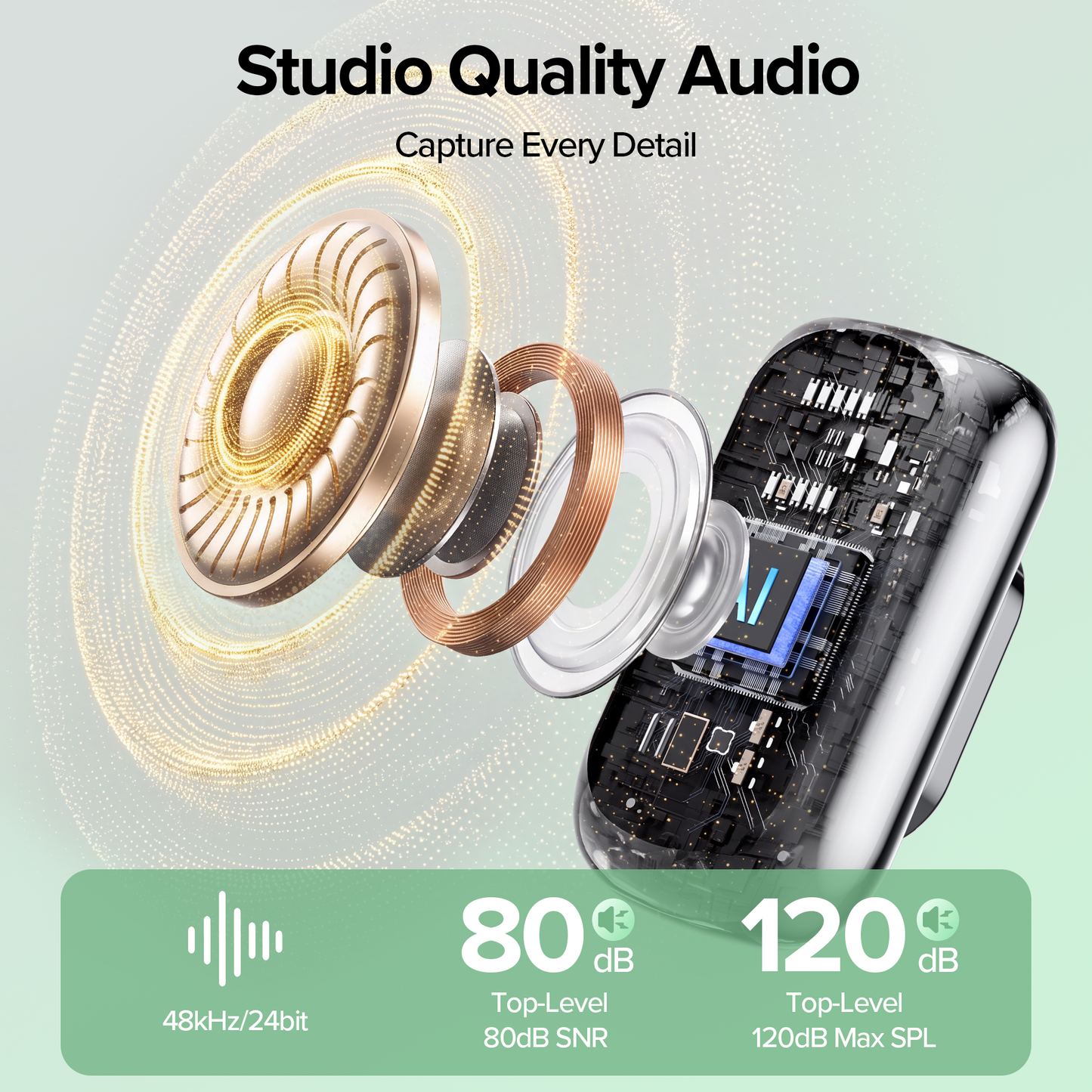Wireless Lavalier Mini Microphone for iPhone ipad Android,USB-C Noise Canceling Lapel Lavalier Mic,Clip-On Mic with 45H Charging Case for Vlogging,Video Recording,Podcast, YouTube,TikTok(2 TX + 2 RX)
