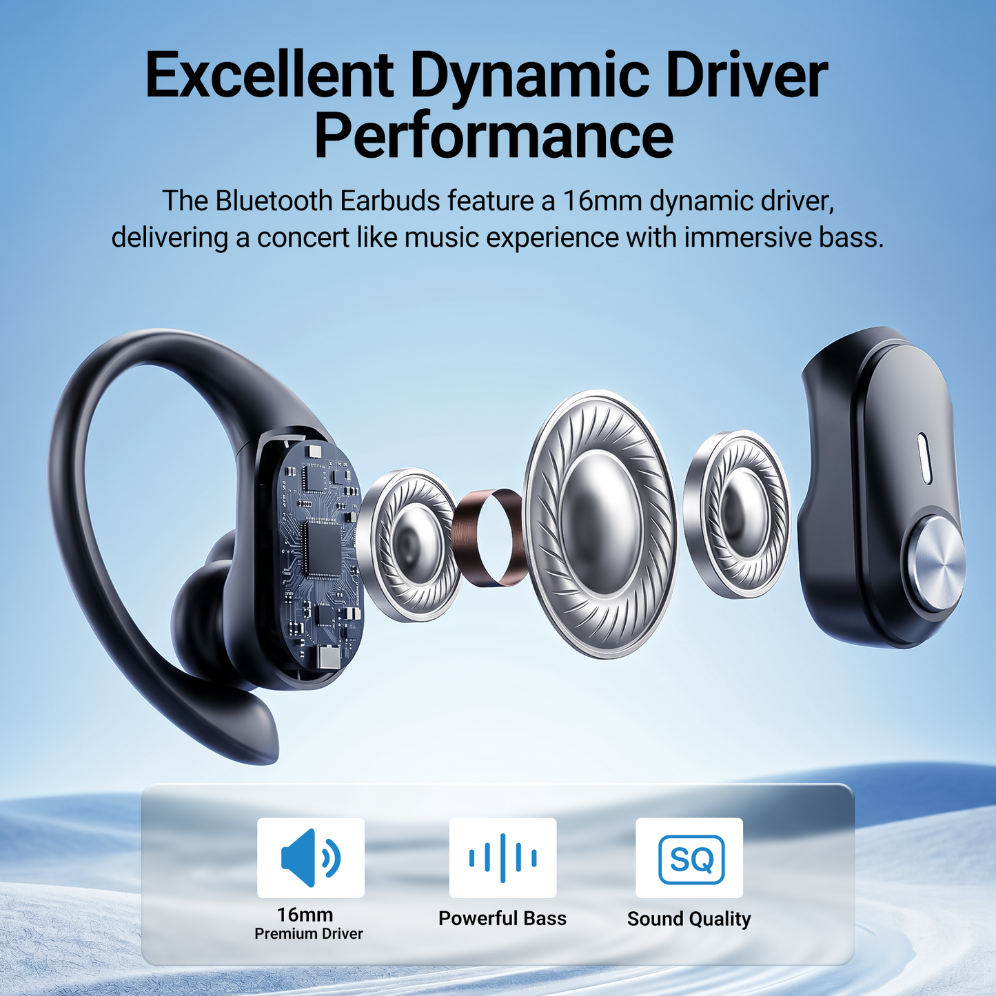 Wireless Earbuds, Bluetooth Headset with Microphone Touch Control , Waterproof, High-Fidelity Stereo Earphones，Support wireless charging earbuds，Compatible with iPhone 13 Pro Max XS Samsung Android