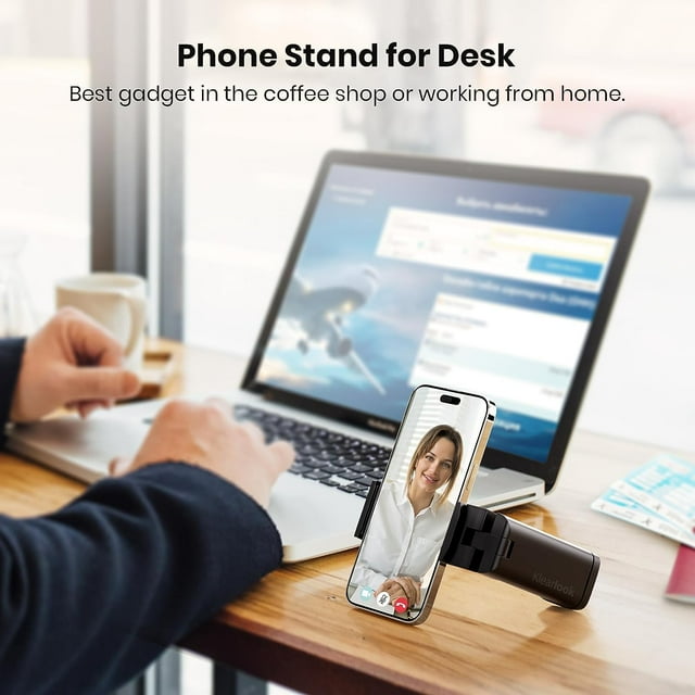 XANLUOER Universal Airplane Phone Holder, in Flight Travel Essentials Phone Holder Mount with Multi-Directional 360° Rotation, Travel Must Haves Handsfree Phone Stand for Flying, Home, Office