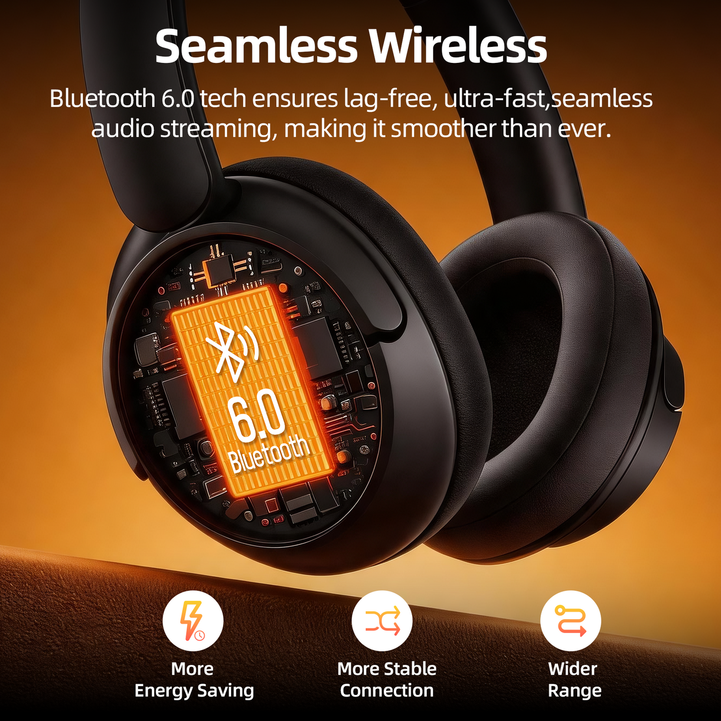 VEAT00L Open-Ear Headphones, Wireless Clip On Earbuds with Digital Display Charging Case 68 Hours Playtime, Lightweight Comfort, Stable Fit, Open-Ear Safety Design for Active and Office Use
