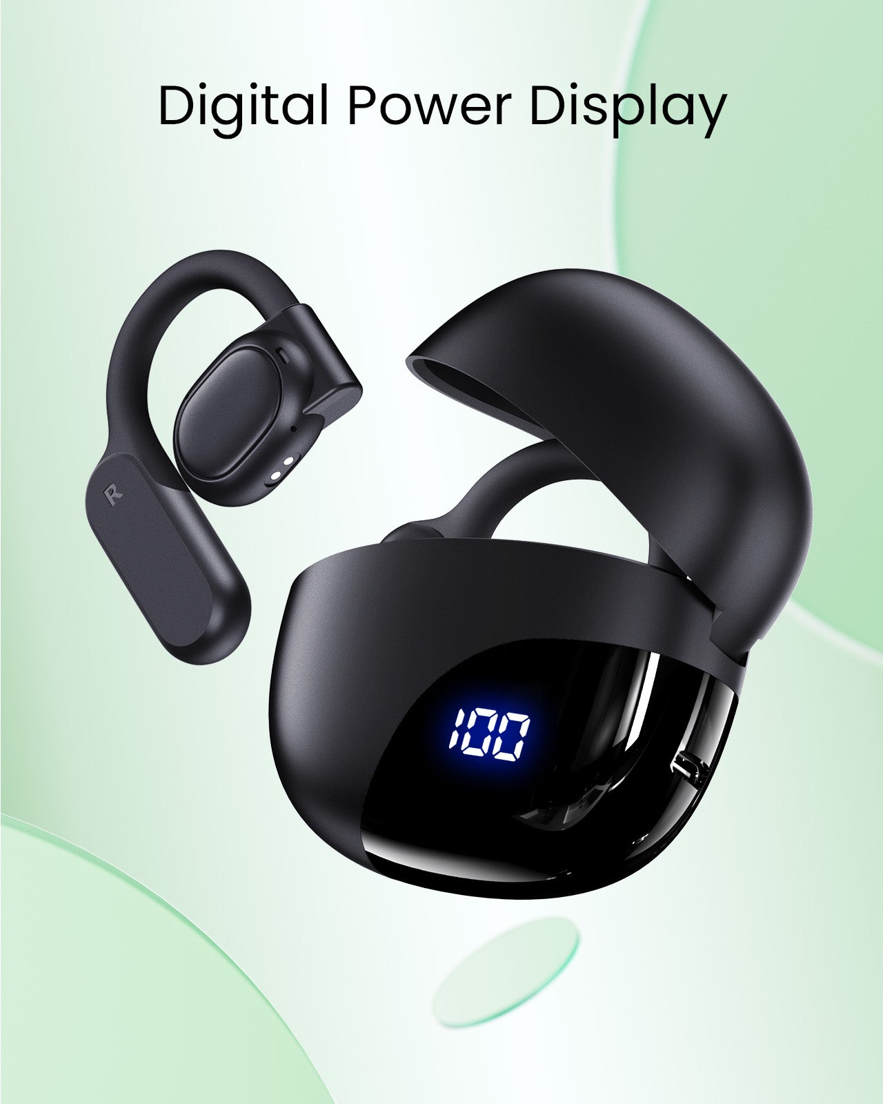VEATOOL G01 Wireless Earbuds with Smart Touch Control, ANC+ENC Noise Cancellation, 40H Stereo Deep Bass, IPX7 Waterproof Rating, 5 EQ Modes