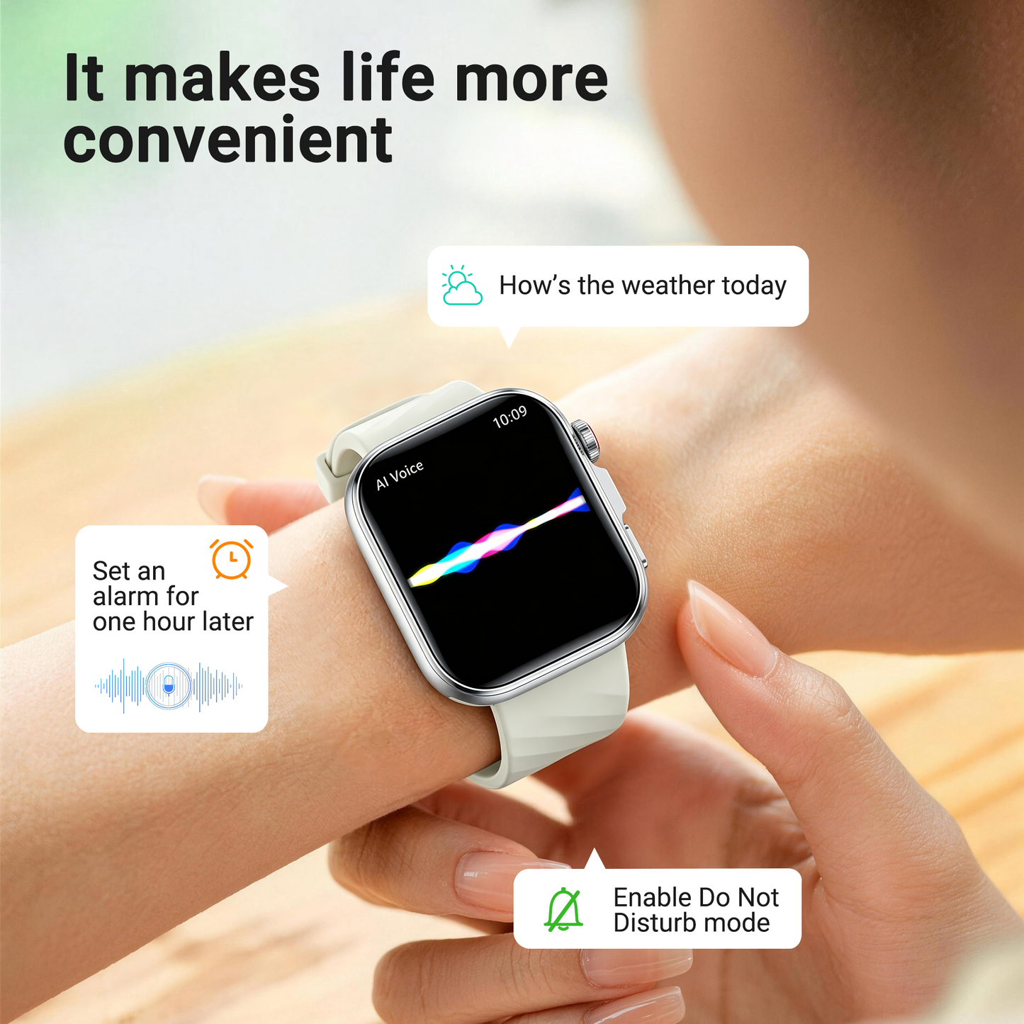 Smart Watch, IP68 Waterproof, 2.01" Display, Bluetooth Calling, 180+ Sports Modes, Fitness Tracker for Men Women