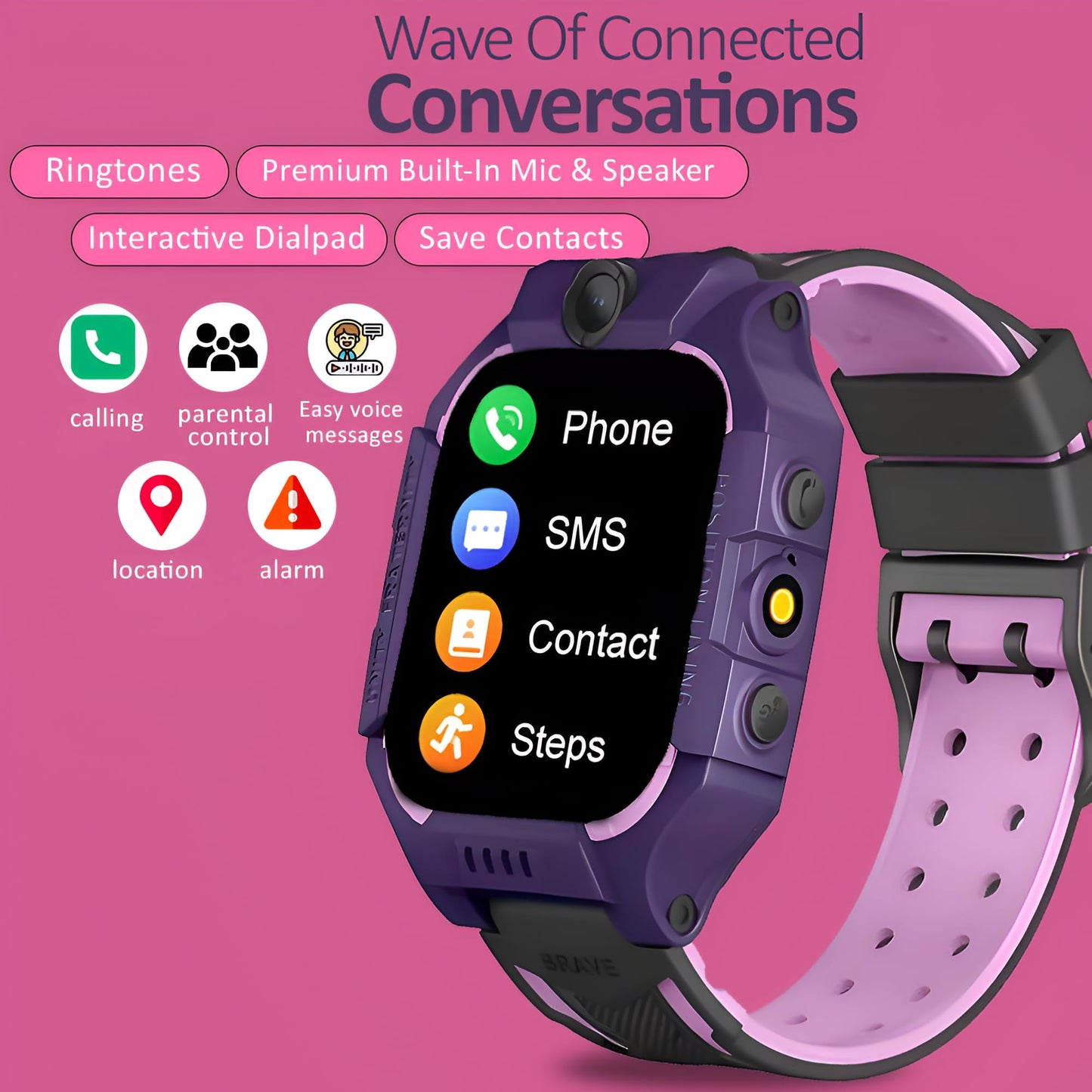 Kids Smart Watch for Boys Girls, Kids Phone Watch for Kids Age 3-12, Birthday Christmas Gift, Toddler Learning Toy
