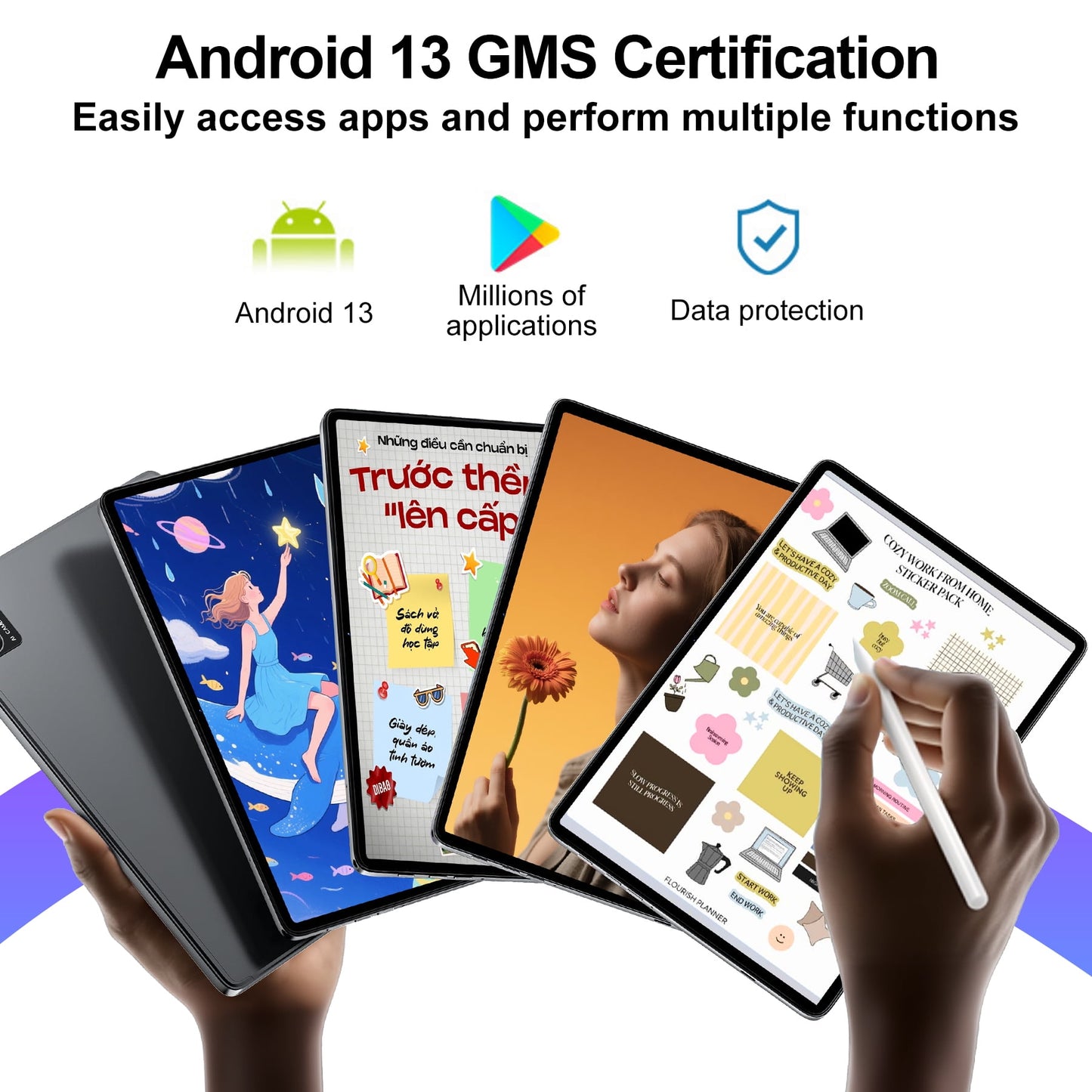 VEAT00L Tablet,Android 13 Tablet 10.1 Inch,Octa-Core 5G WiFi,4G Cellular,10GB(6+4) RAM,64GB ROM,1TB Expand,Widevine L1,6000mAh,Bluetooth 5.4, 13MP+5MP Dual Camera,Face ID,Slim Lightweight,Metal Body