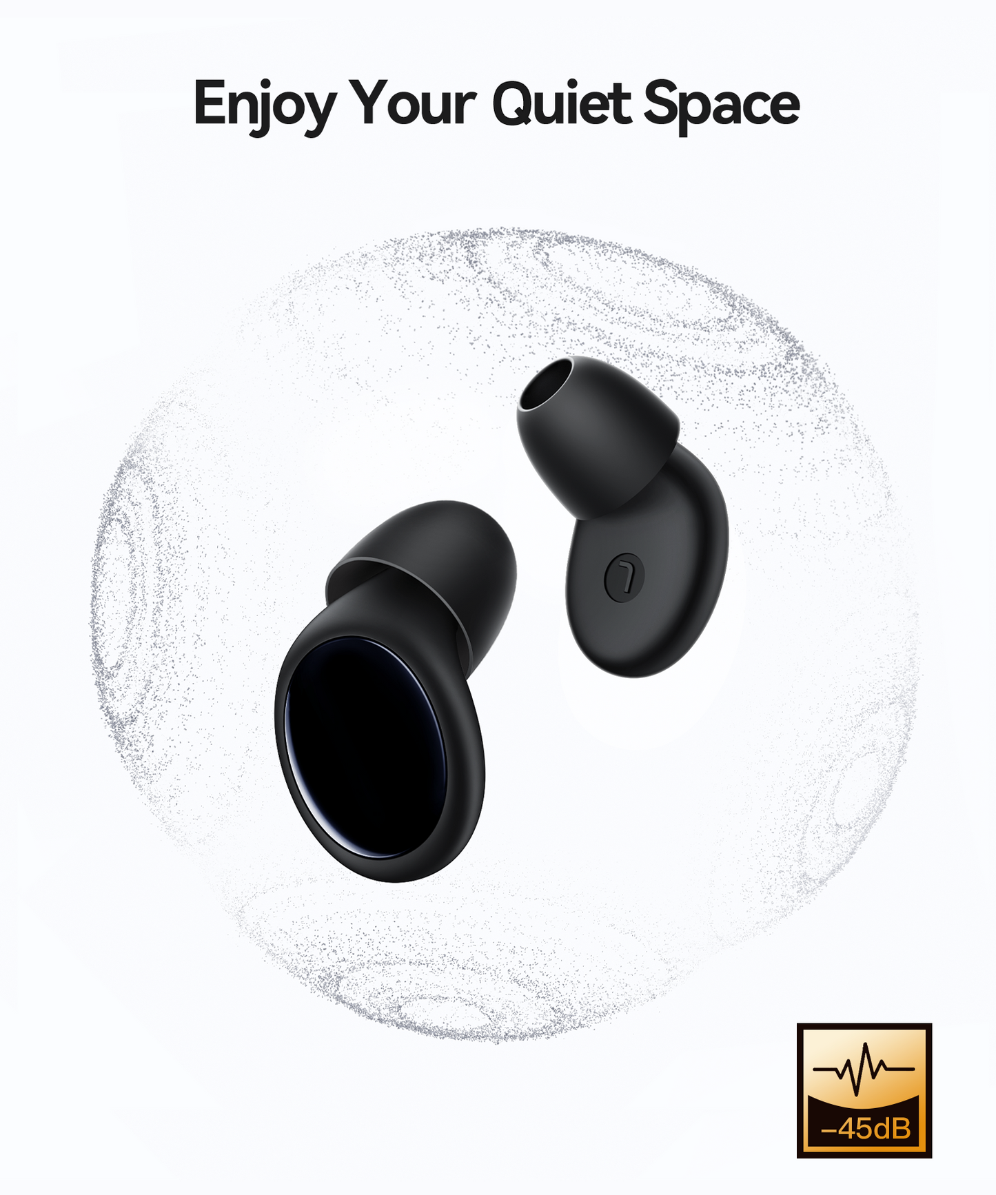 50dB Noise Cancelling Ear Plugs, Reusable Silicone Sleeping Earplugs with 7 Tips Case, for Snoring, Side Sleepers, Concerts, Travel