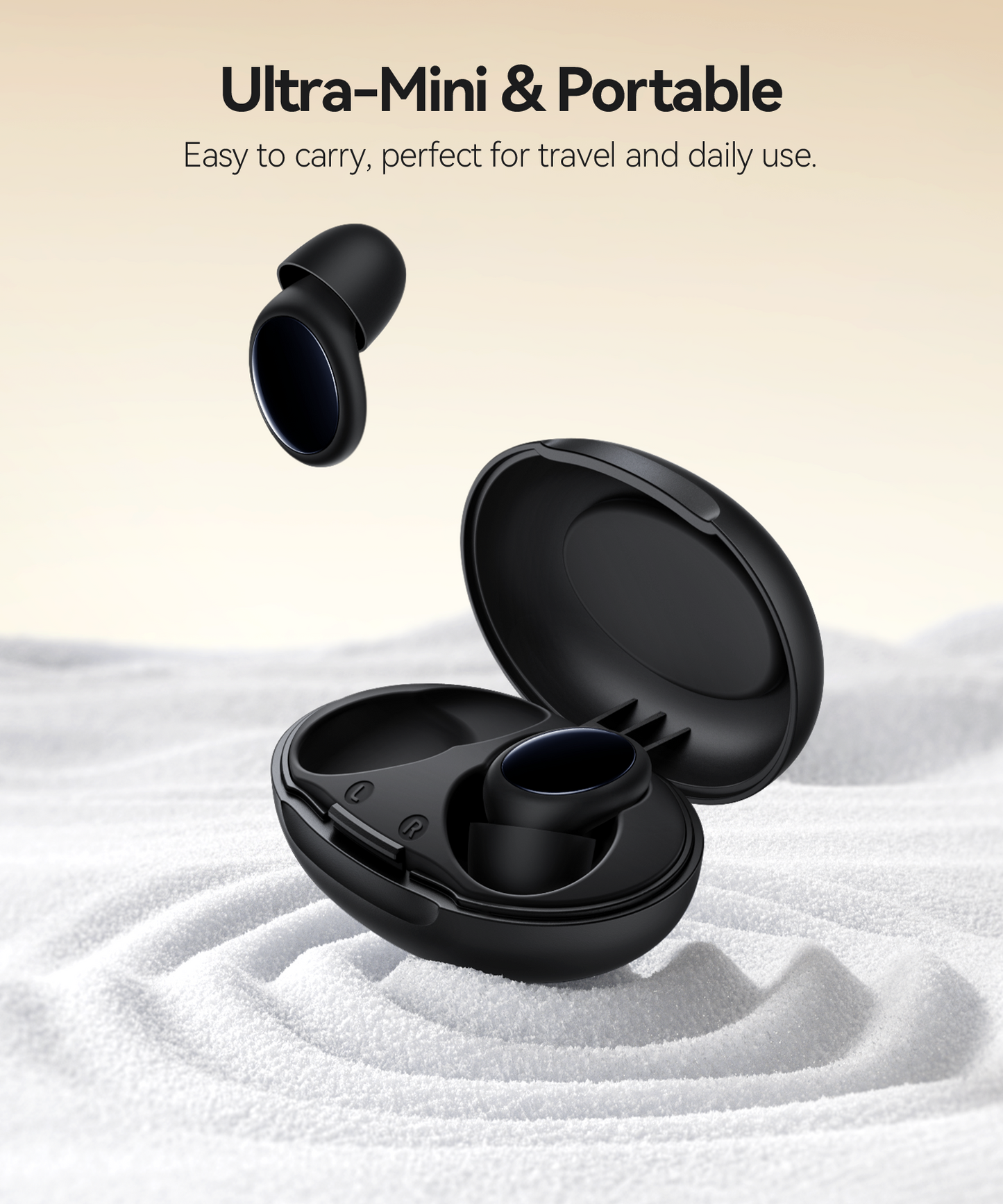 50dB Noise Cancelling Ear Plugs, Reusable Silicone Sleeping Earplugs with 7 Tips Case, for Snoring, Side Sleepers, Concerts, Travel