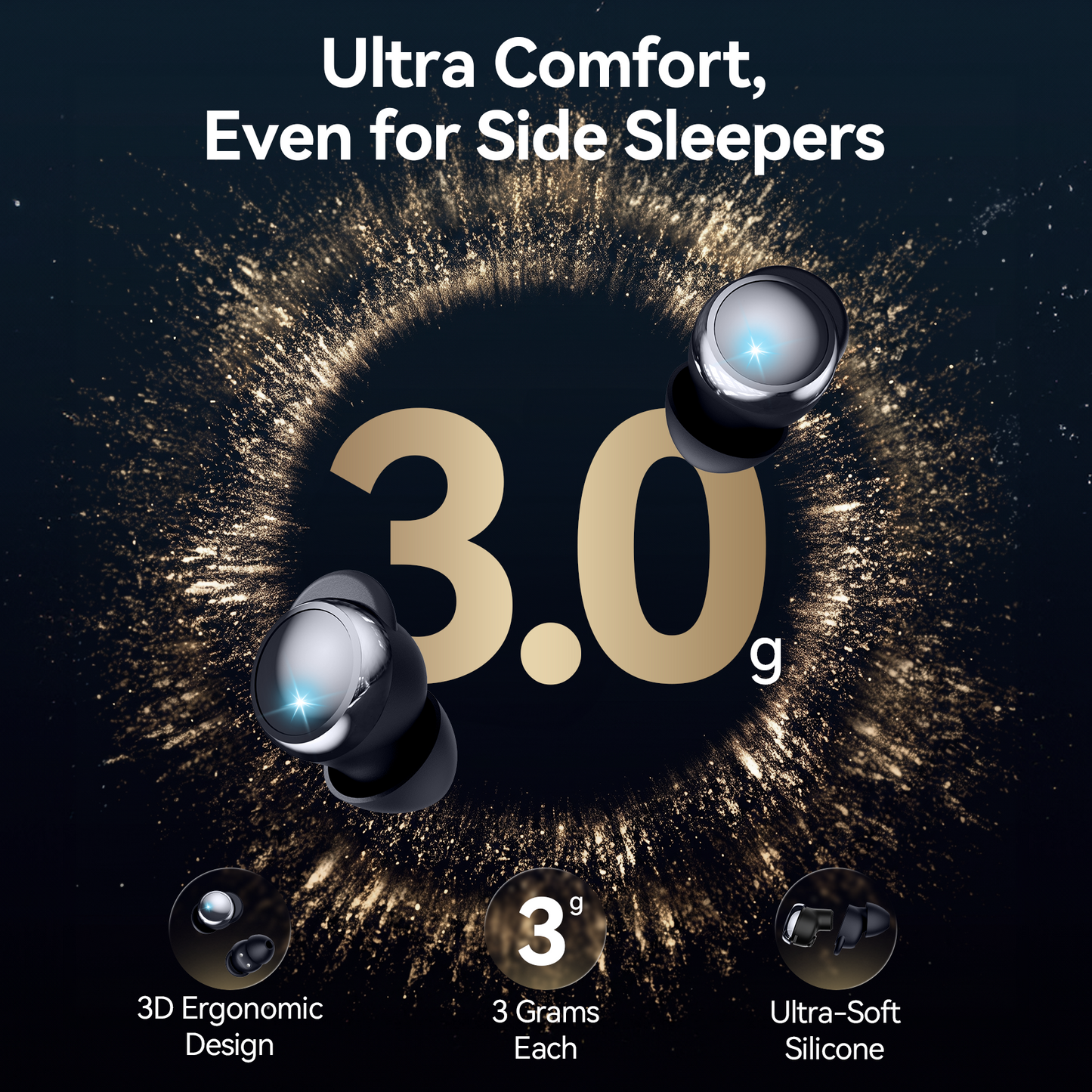 VEAT00L P91 Wireless Stereo Earbuds, Bluetooth 5.4, ENC Mics, 60H Playback, Dual LED Display, IPX7 Waterproof, for Android iOS