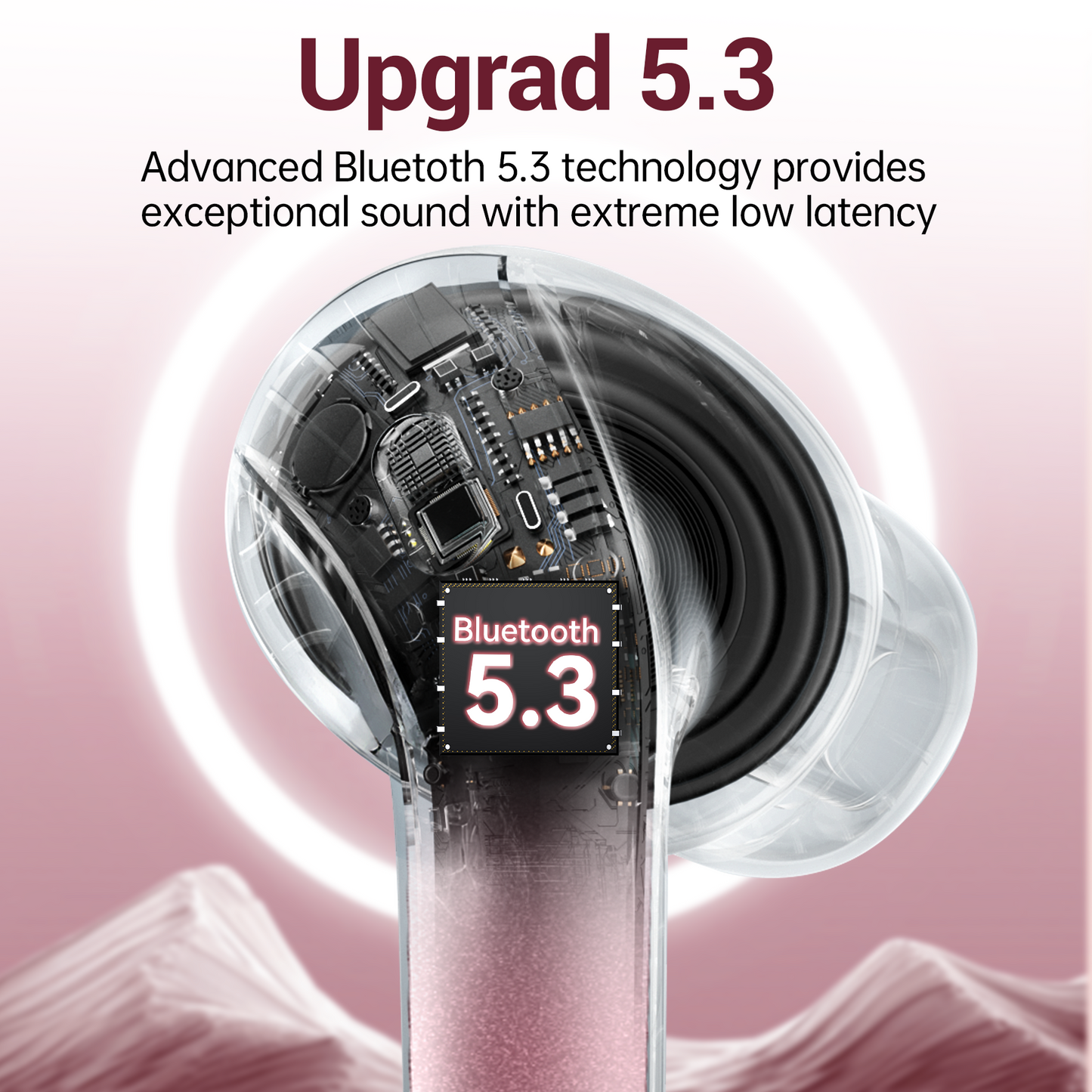 VEAT00L V6 Bluetooth Headphones Wireless Earbuds 88Hrs Playback Sport Ear Buds with Earhook Digital Display Charging Case IPX7 Waterproof Earbud Deep Bass Running Earphones for iOS Android Cellphone