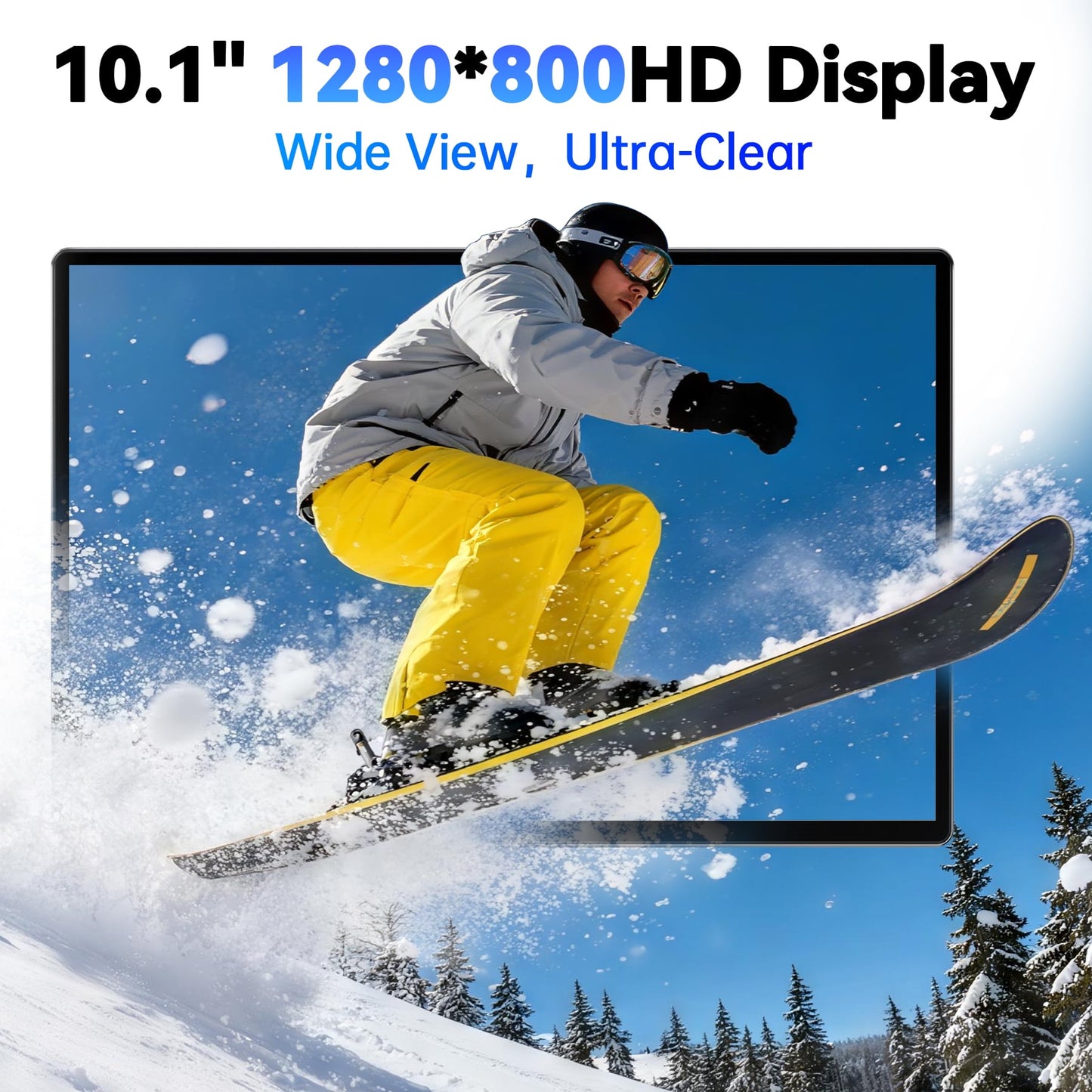 VEAT00L Tablet,10.1" Android Tablet with Octa-core Processor 6GB RAM 64GB ROM HD IPS Touchscreen 8H Battery, Wi-Fi 6, BT 5.0, Dual Camera.