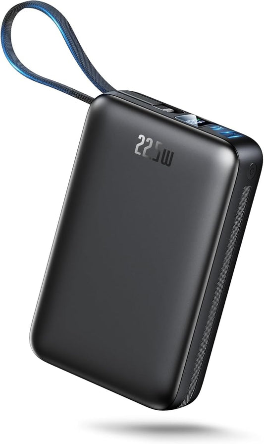 10,000mAh power bank supporting 1.5-hour fast charging; suitable for home backup, outdoor emergencies, and camping.