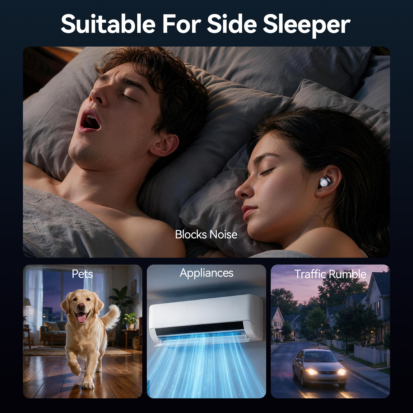 VEAT00L P91 Wireless Stereo Earbuds, Bluetooth 5.4, ENC Mics, 60H Playback, Dual LED Display, IPX7 Waterproof, for Android iOS