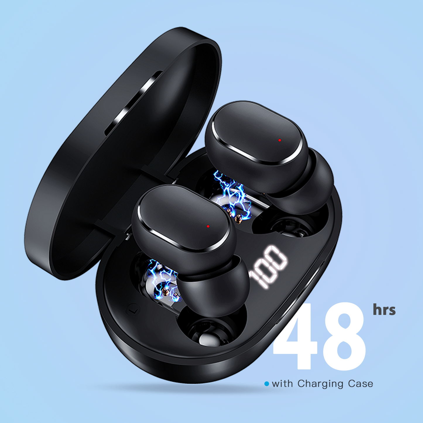 VEAT00L M3 True Wireless Earbuds In-Ear Bluetooth Headphones Stereo Calls Touch Control IPX5 Waterproof Bluetooth5.1 (Charging Case Included)