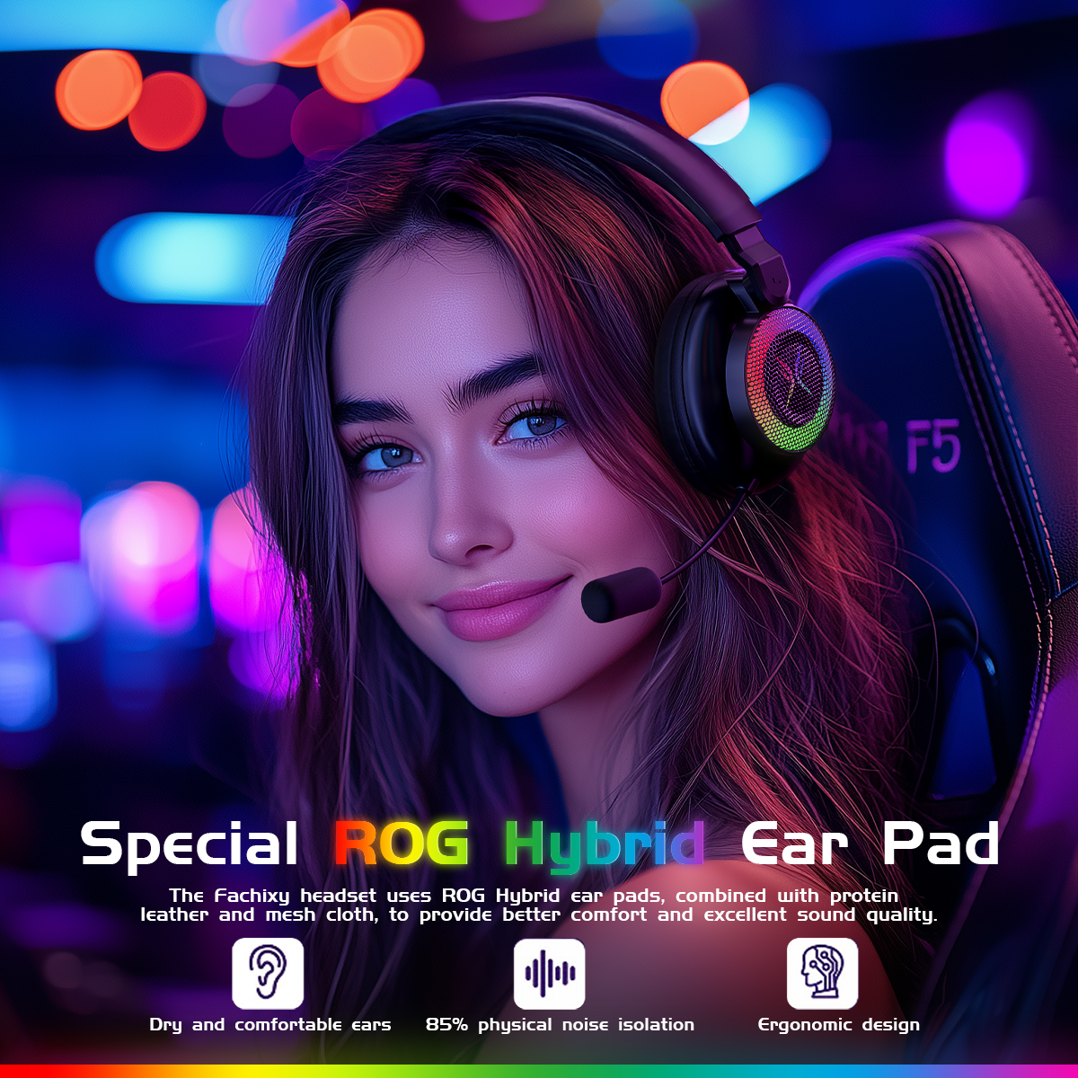 Tri-mode Gaming Headset, Over-ear Design, RGB Lighting, Noise Cancellation, Long Battery Life, ,Multi-Device Compatibility.