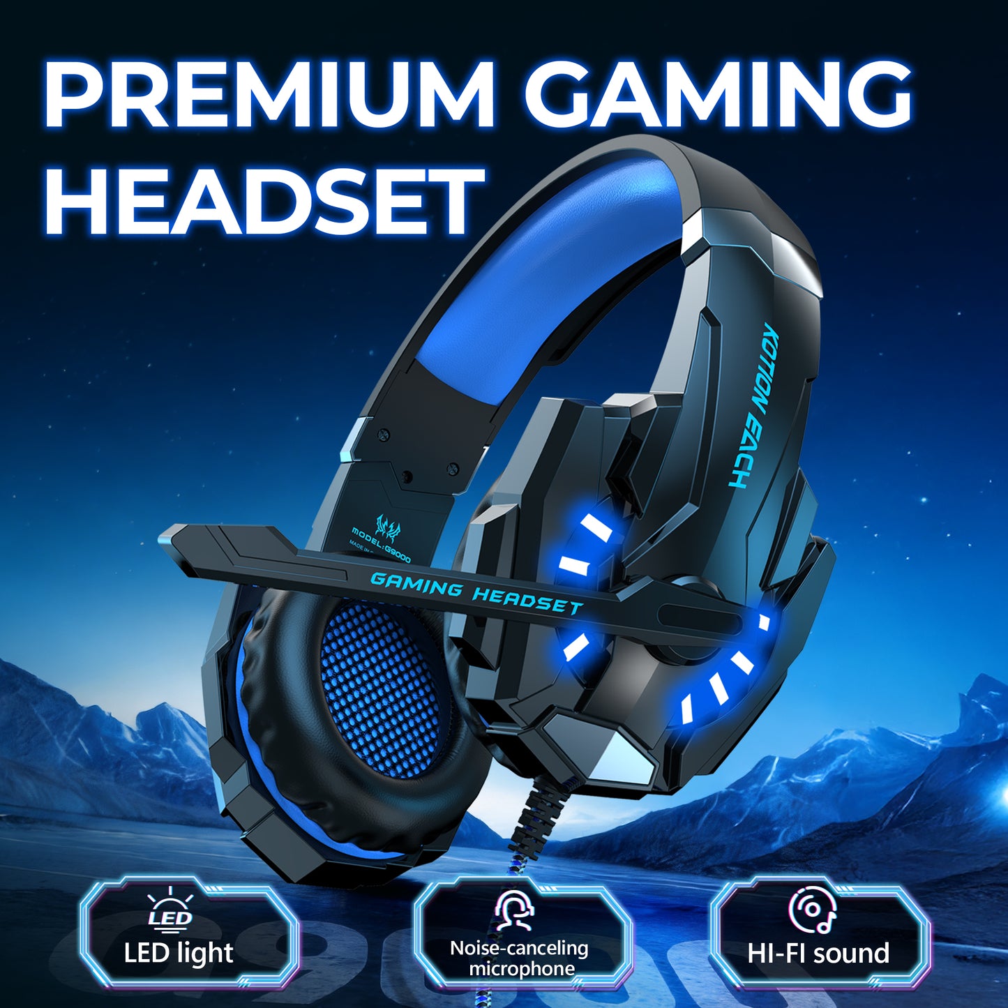 TAGRY K3 Wireless Gaming Headset: 2.4GHz/Bluetooth, 7.1 Surround Sound, 70H Playtime, ENC Mic, Over-Ear