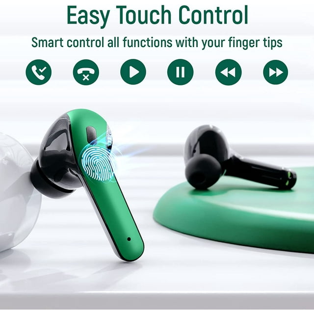 Bluetooth Headphones, Wireless Earbuds 5.1 Auto Pairing HiFi Stereo Sound True Wireless Earbuds in Ear Bluetooth Earphones Binaural Call Headset, IPX7 Waterproof Sport Wireless Headphones