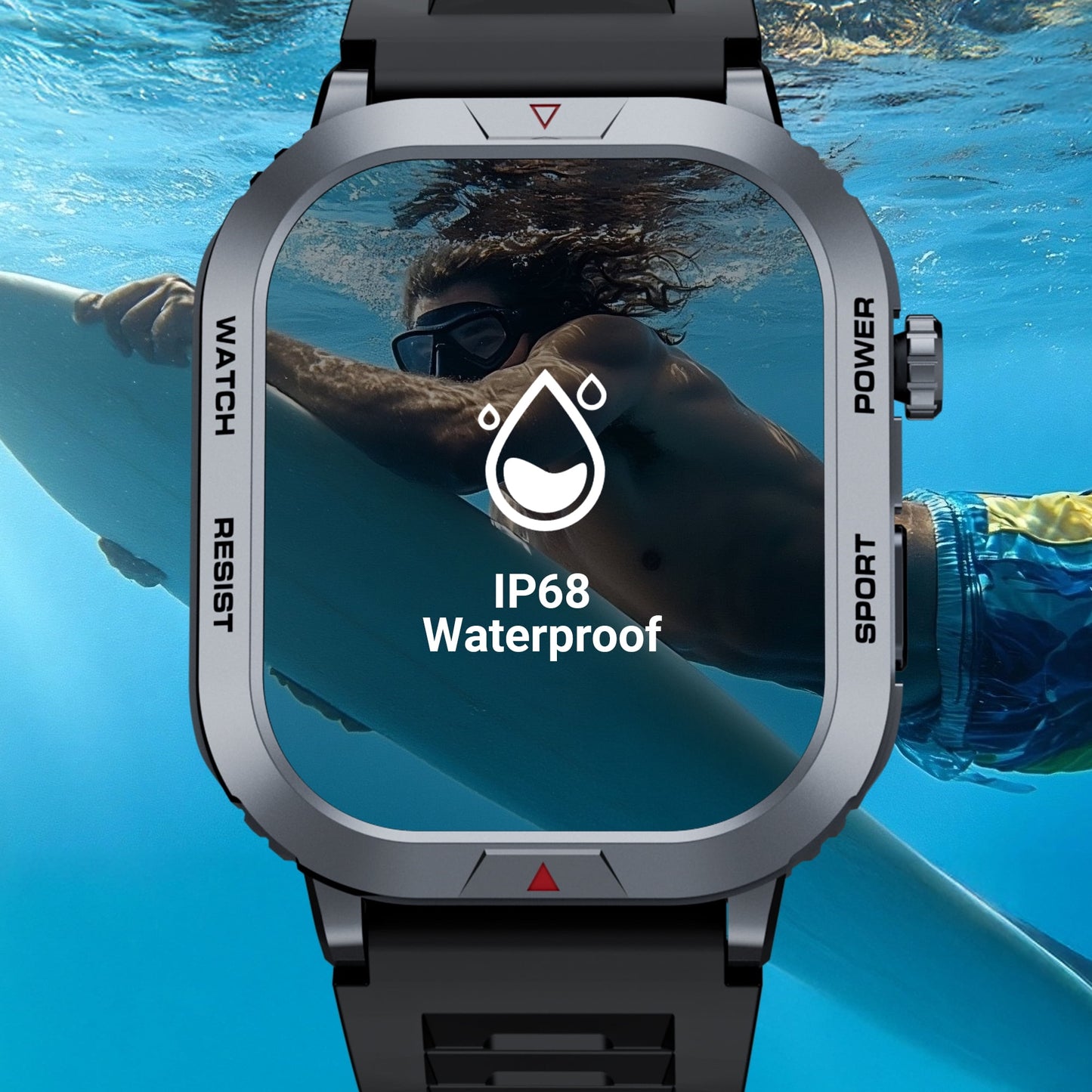 STA ZW66 Smart Watch,IP68 Waterproof Smartwatch for Women Men 180+ Sports Modes,2.01-inch Fitness Tracker with Bluetooth Call(Answer/Make Calls)
