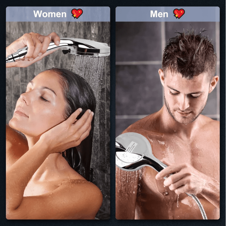 Handheld Shower Head, KDMLR 10-Mode 5.1”High Pressure Shower Head with Handheld (5 Ft Steel Long Hose/ Detachable Brass Holder/ Anti-Clog Nozzle) Built-in 2-Mode Power Wash Spray (2.5 GPM, Chrome)