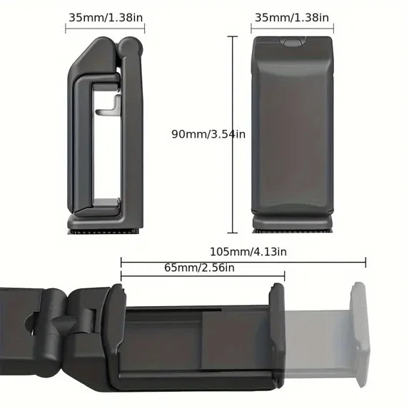 XANLUOER Airplane Travel Essentials Phone Holder, Universal Handsfree Phone Mount for Flying with 360 Degree Rotation, Accessory for Airplane, Travel Must Haves Phone Stand for Desk, Tray Table