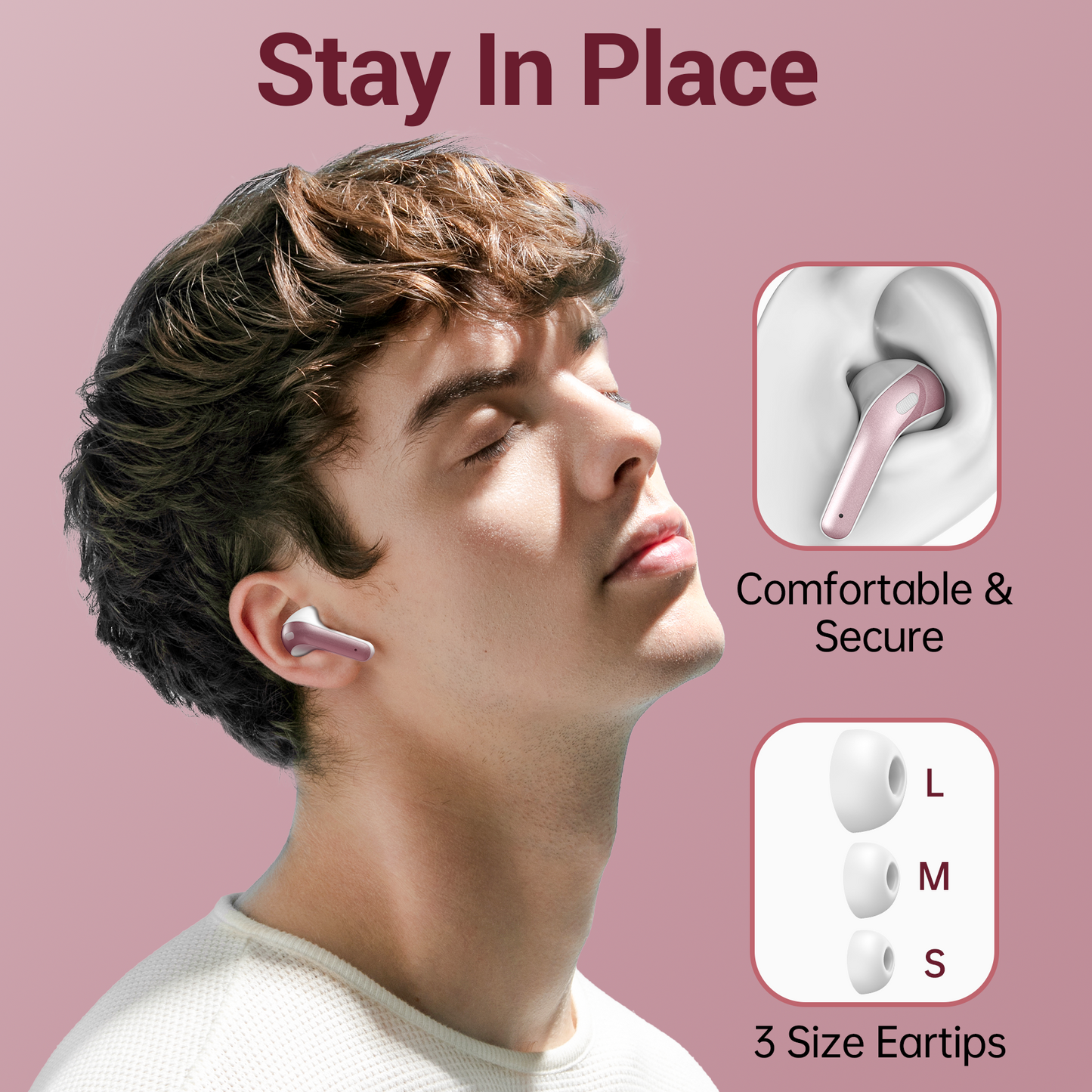 VEAT00L V6 Bluetooth Headphones Wireless Earbuds 88Hrs Playback Sport Ear Buds with Earhook Digital Display Charging Case IPX7 Waterproof Earbud Deep Bass Running Earphones for iOS Android Cellphone