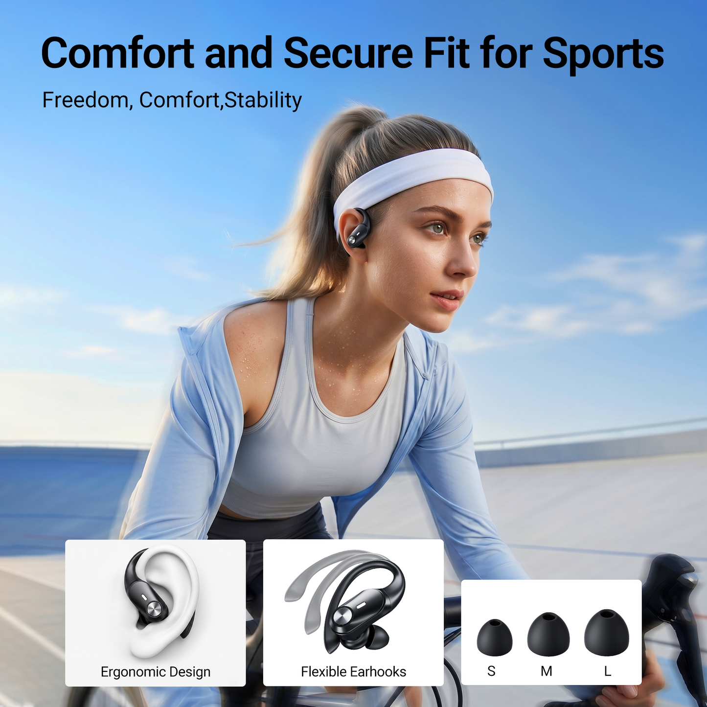 Wireless Earbuds, Bluetooth Headset with Microphone Touch Control , Waterproof, High-Fidelity Stereo Earphones，Support wireless charging earbuds，Compatible with iPhone 13 Pro Max XS Samsung Android