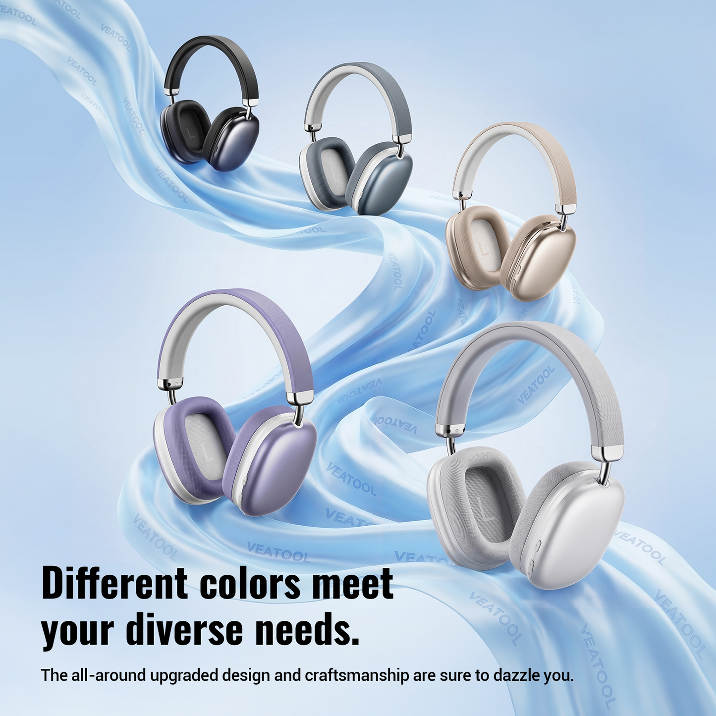 Active Noise Cancelling Wireless Earbuds Bluetooth Headphones 90 Hrs Playtime Ear Buds with Power Display Over-Ear Earphones with Earhooks IPX7