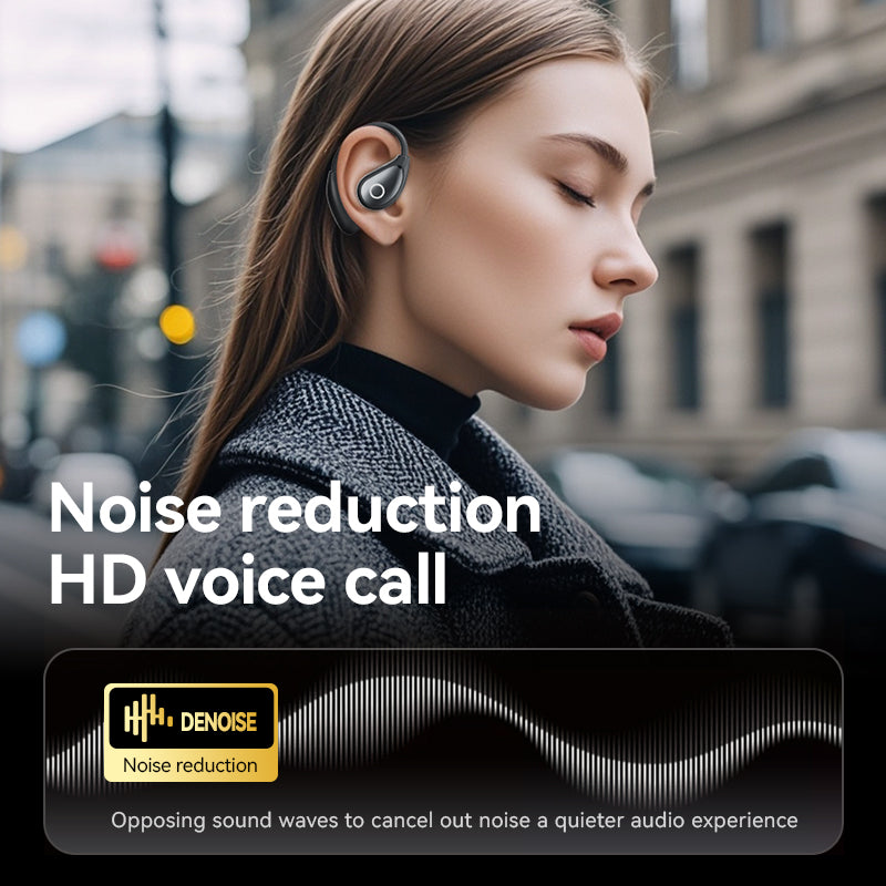 VEATo0L M94 Open Ear Headphones Intelligent Touch Screen Over The Ear Wireless Earbuds Support TF Card,60Hrs Bluetooth 5.4 Earbuds with ENC Clear Talk,Multiple EQ Modes IPX7 Waterproof for Exercise