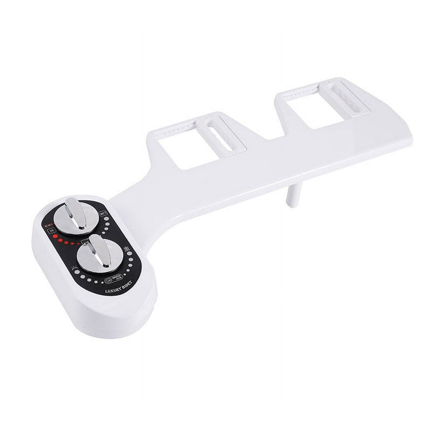 KDMLR Bidet Attachment for Toilet -Self Cleaning Dual Nozzle, Cold & Warm Fresh Water Non-Electric Bidet Toilet Seat Attachment, Bidet Sprayer with Temperature & Pressure Controls