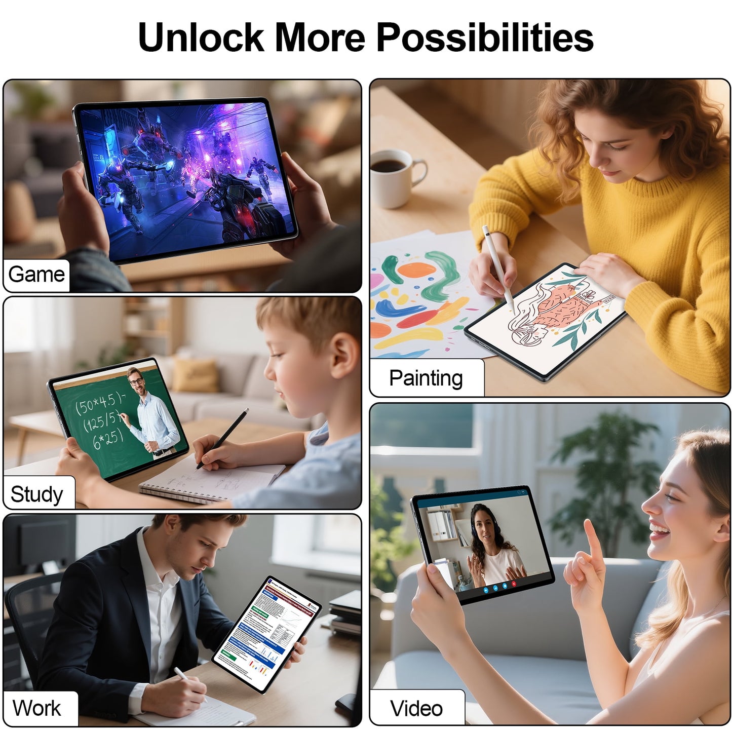VEAT00L Tablet,Android 13 Tablet 10.1 Inch,Octa-Core 5G WiFi,4G Cellular,10GB(6+4) RAM,64GB ROM,1TB Expand,Widevine L1,6000mAh,Bluetooth 5.4, 13MP+5MP Dual Camera,Face ID,Slim Lightweight,Metal Body