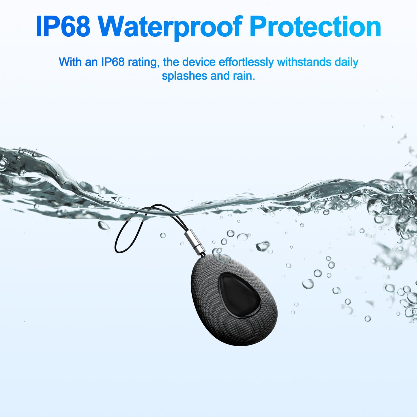 Smart Tracker Works with Apple Find My, Bluetooth Tracker Key Finder Item Locator for Keys Luggage Wallet with Case Lanyard