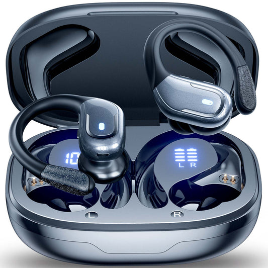 VEATOOL XWireless Earbud, 80Hrs Bluetooth 5.3 Headphones IP7 Waterproof for Sport, Running Wireless Earphones with ENC Noise Cancelling Mic