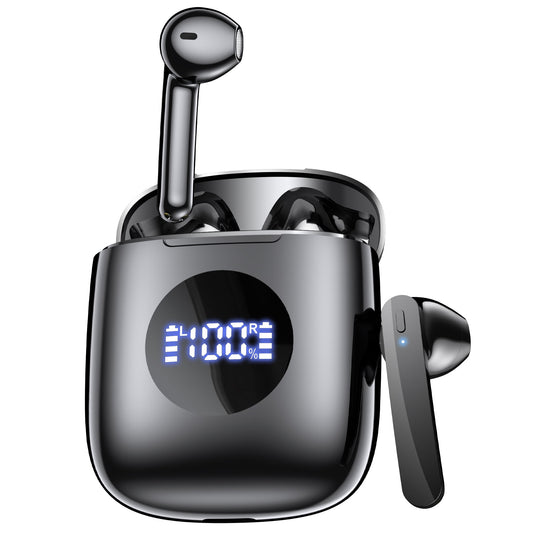 Bluetooth Headphones V5.3 Wireless Earbuds 50Hrs Battery Life with Wireless Charging Case & LED Power Display Deep Bass IPX7 Waterproof Earphones Microphone Stereo Headset for TV Smart Phone Laptop