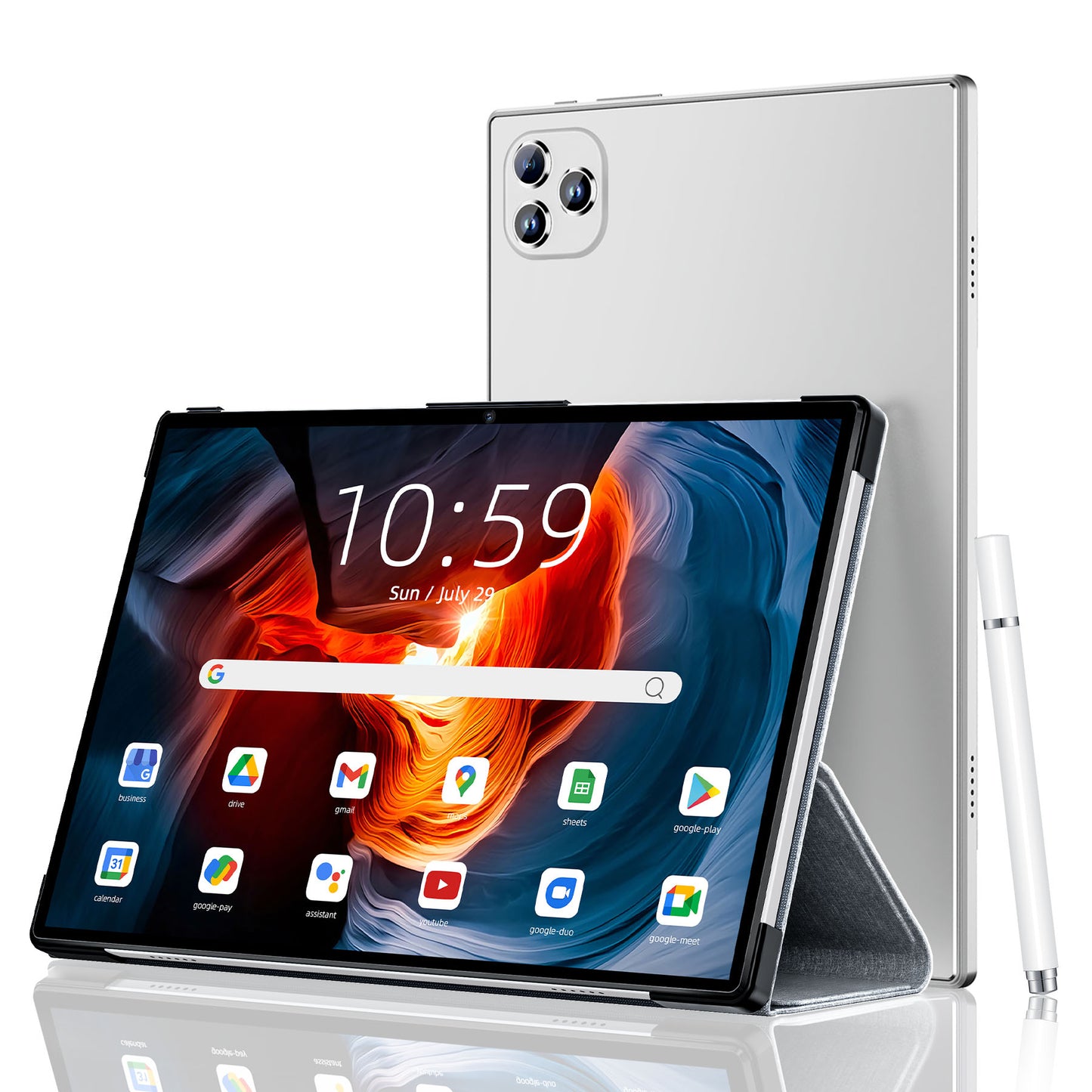 VEAT00L Tablet,10.1 inch Android 13 Tablets 2025,6GB RAM 64GB ROM 128GB Expand,Octa-Core Processor up with 5G WiFi,1280x800 IPS HD Touchscreen,6000mAh Battery, Bluetooth, Dual Camera, GMS