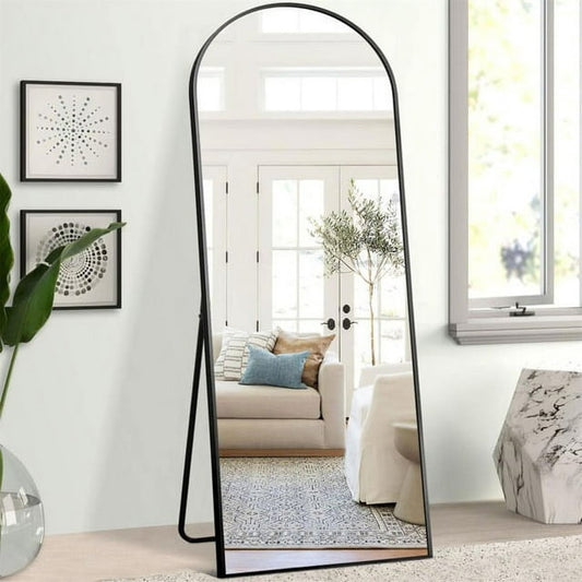 KDMLR Irregular Wall Mirror, Asymmetrical Mirror Large Unique Vanity Body Mirror Black Bathroom Wall Mounted Mirror 33.5"x 20.5" Modern Shaped Dressing Mirror for Living Room Entryway