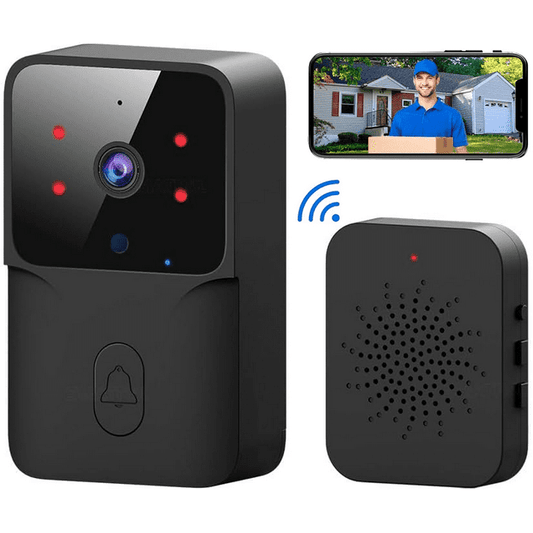 KDMLR Doorbell Camera Wireless, WiFi Video Doorbell with Chime, 2 Way Audio, AI Smart Human Detection, Night Vision, Cloud Storage, Real Time Alert for Home