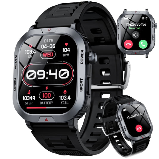 STA ZW66 Smart Watch,IP68 Waterproof Smartwatch for Women Men 180+ Sports Modes,2.01-inch Fitness Tracker with Bluetooth Call(Answer/Make Calls)