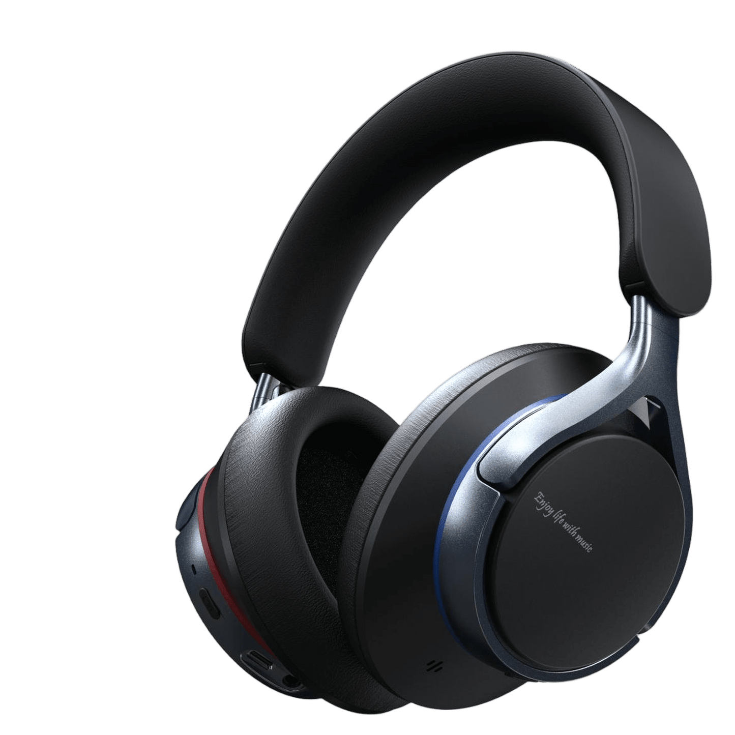 VEAT00L Active Noise Cancelling Headphones,60H Playtime Bluetooth 6.0 Wireless Headphones with Hi-Res Audio, Over Ear Headphones with Microphone, Deep Bass,Foldable Headset for Travel Office Game