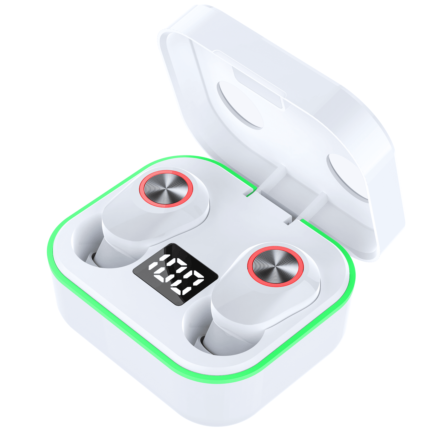 VEAT00L True Wireless Headphones, Update 5.1 Auto Pairing Touch Control HiFi Stereo Sound in-Ear Earphones Binaural Call Headset with Built-in Mic and Charging Case for Sports Running