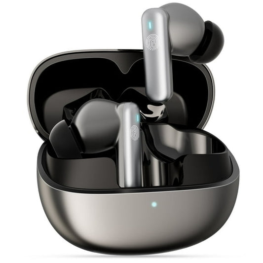 VEATOOL H15 Bluetooth Earbuds 5.3 Noise Reduction ANC and ENC-28dB Wireless Headphones 25H Battery Life IPX7 Stereo,Black Electroplating