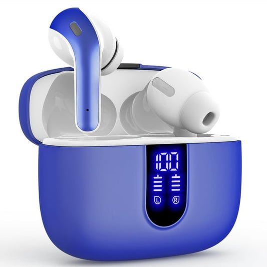 VEATOOL Bluetooth Headphones True Wireless Earbuds 60H Playback LED Power Display Earphones with Wireless Charging Case IPX7 Waterproof in-Ear Earbuds with Mic for TV Smart Phone Computer Laptop