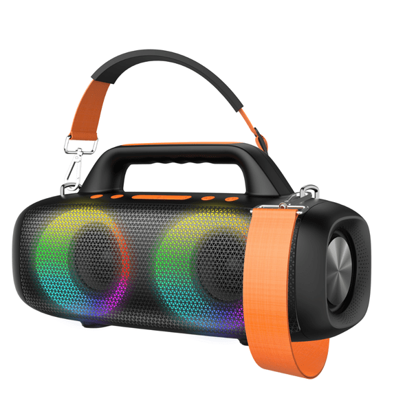 VEATOOL Portable Bluetooth Speaker, 35W Peak Loud Outdoor Speaker with Bass, 24H Playtime, RGB Lights,Portable Wireless Speakers for Outdoor, Home, Party, Pool, Beach, Tailgating, Gym, Work, Gifts
