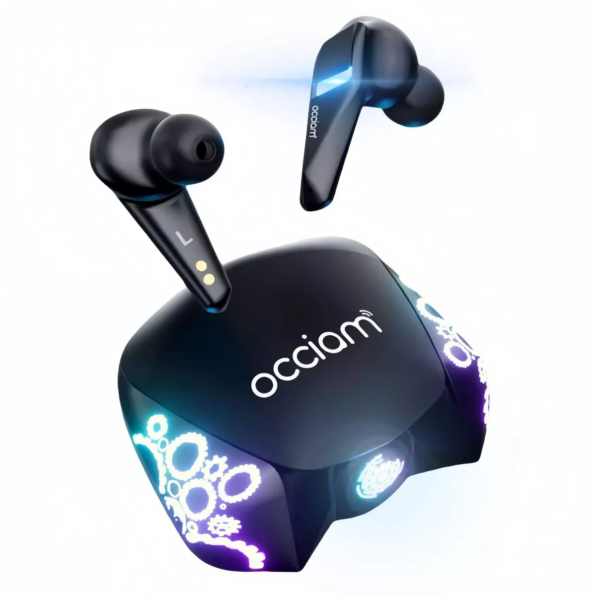 Wireless Earbuds, Bluetooth Headset with Microphone Breathing Light , High-Fidelity Stereo Earphones for Sports and Work
