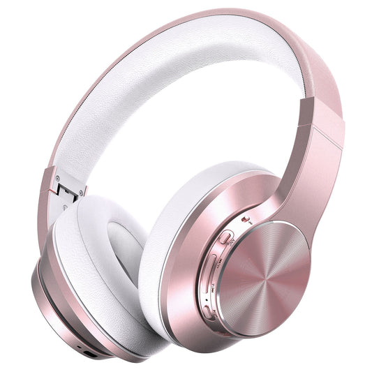 Wireless Over Ear Bluetooth Headphones, Active Noise Cancelling, HiFi Stereo Sound for Travel Work Laptop PC Cellphone