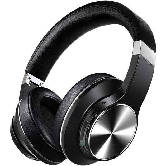 Wireless Over Ear Bluetooth Headphones, Active Noise Cancelling, HiFi Stereo Sound for Travel Work Laptop PC Cellphone