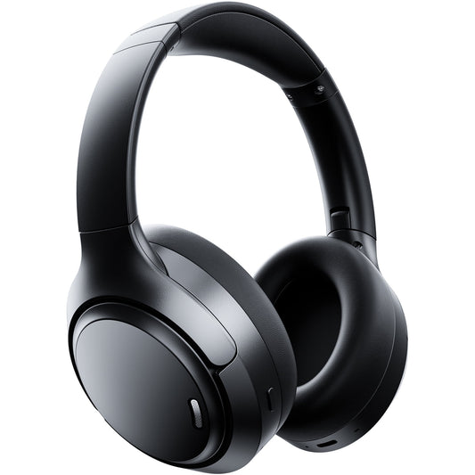 Hybrid Active Noise Cancelling Headphones,-50dB Wireless Bluetooth Headphones with Hi-Res Audio,120H Playtime Over Ear Bluetooth Headphones with 6 ENC Clear Mic,ANC Headphone for Travel Home Office