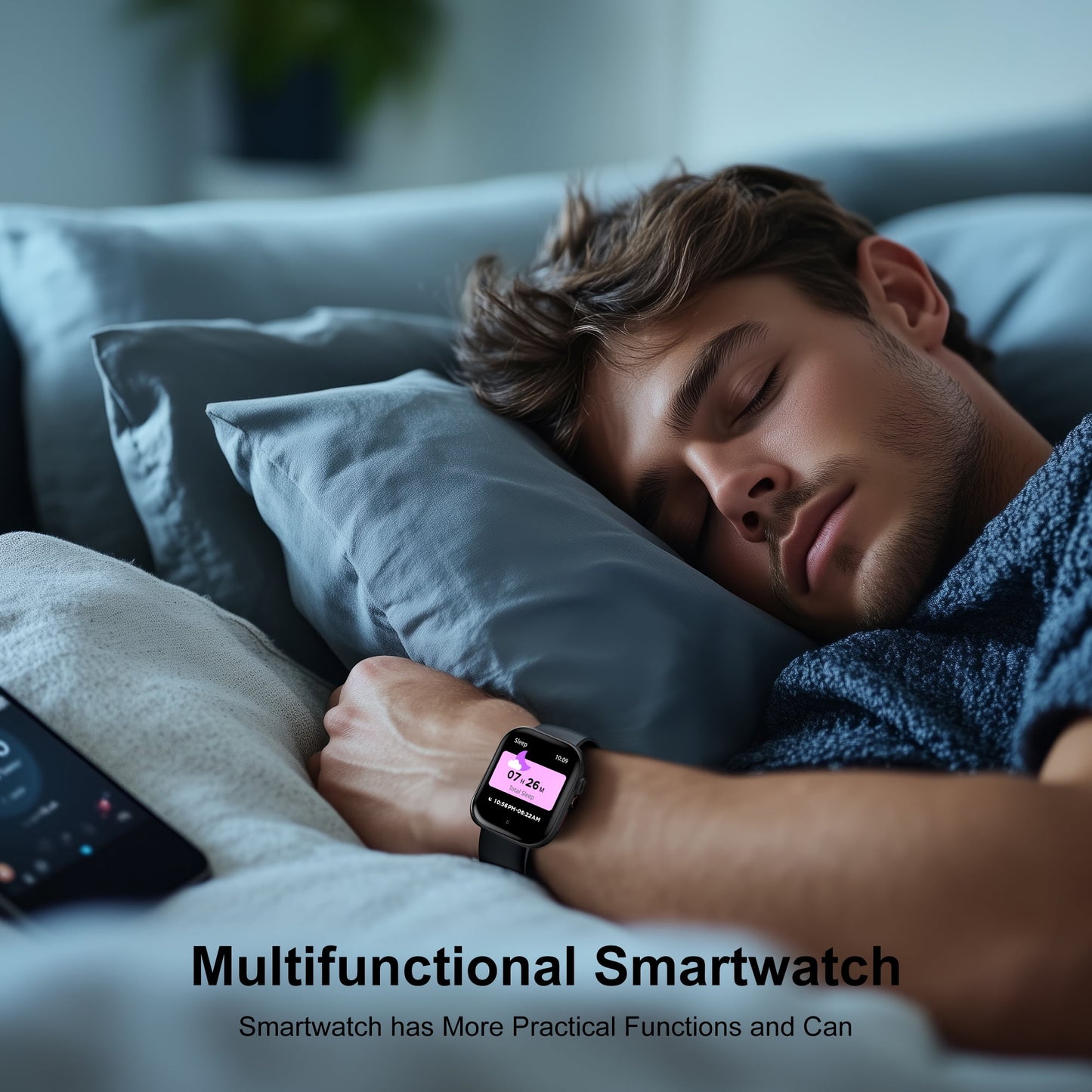 Smart Watch for Men Women, 2.01" HD Touchsreen, Bluetooth Calling, IP68 Water-Resistance, 180+ Sports Modes,, Fitness & Sleep Tracker, Android/iOS