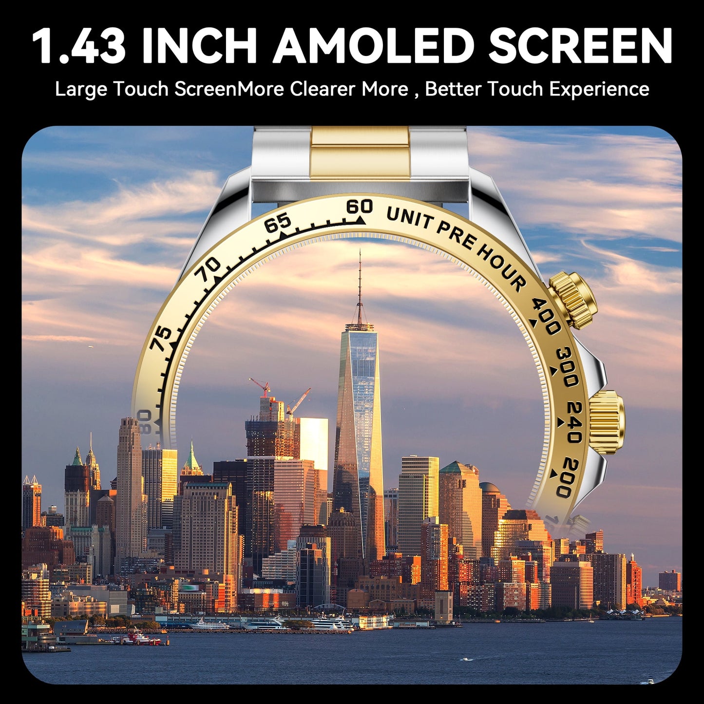 Smart Watch, IP68 Waterproof, 2.01" Display, Bluetooth Calling, 180+ Sports Modes, Fitness Tracker for Men Women