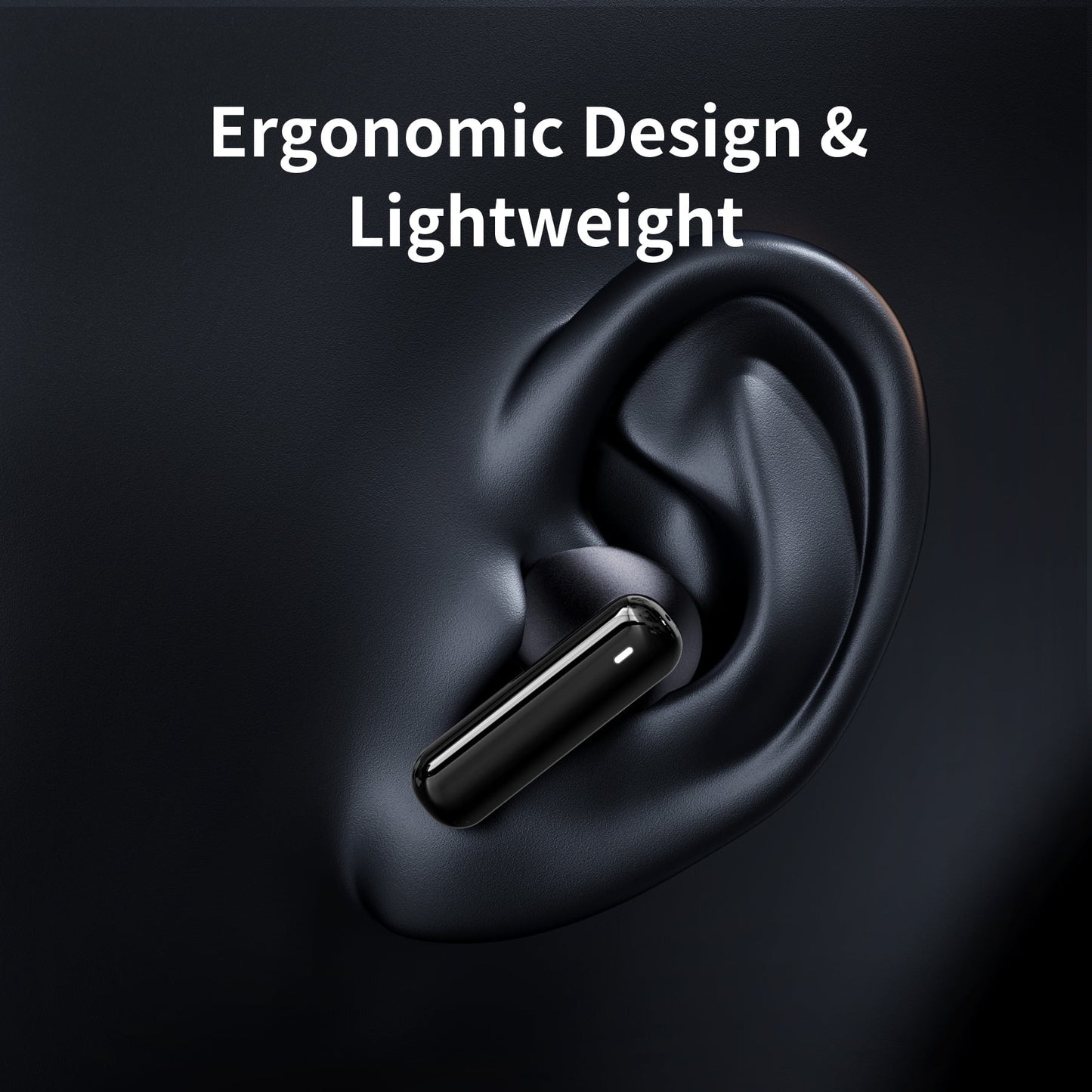 VEATOOL H15 Bluetooth Earbuds 5.3 Noise Reduction ANC and ENC-28dB Wireless Headphones 25H Battery Life IPX7 Stereo,Black Electroplating