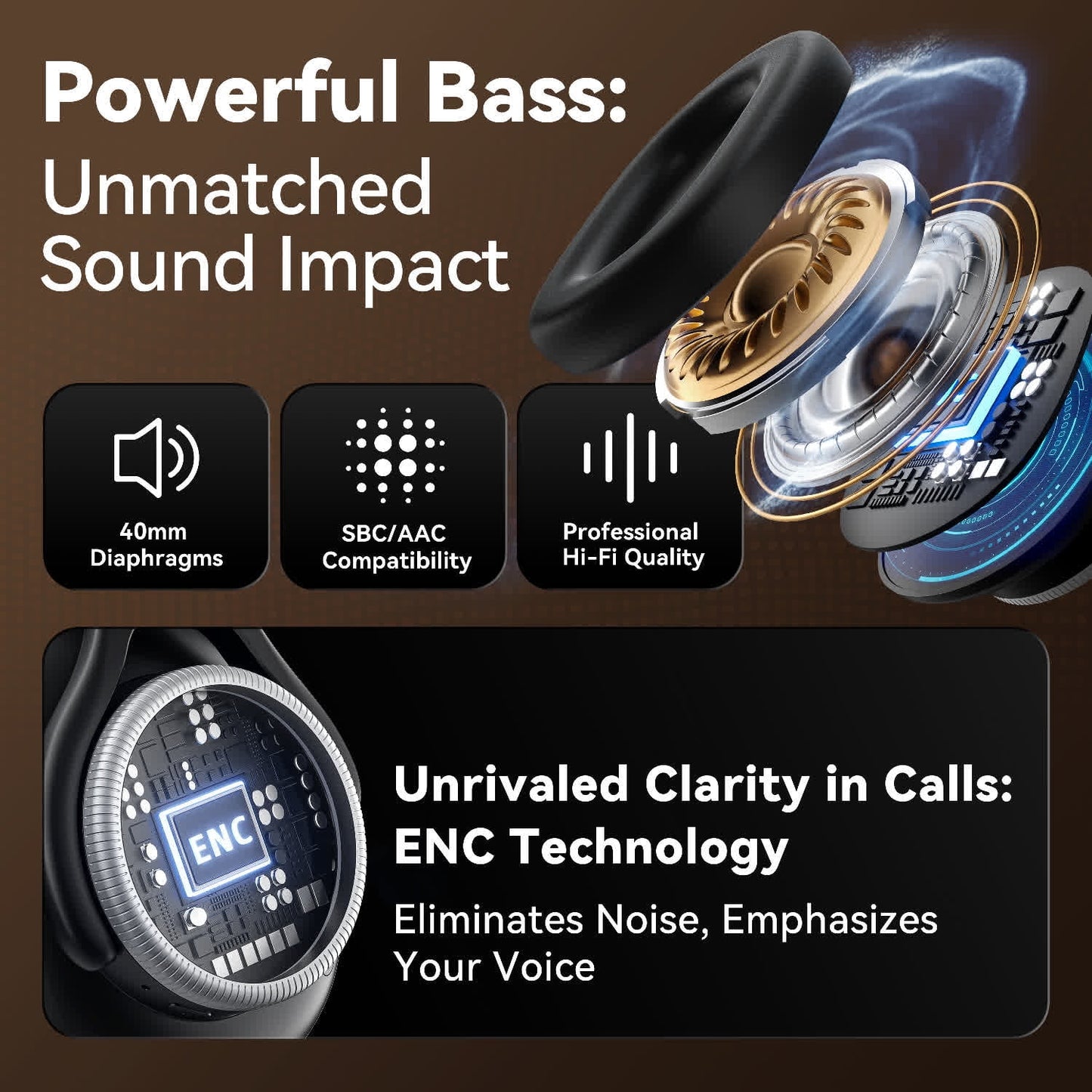 VEATOOL Hybrid Active Noise Cancelling Headphones,Wireless Over Ear Bluetooth Headphones, 60H Playtime,Foldable Design BT 6.0,Hi-Res Audio, Deep Bass,Built-in Mic for Travel Office