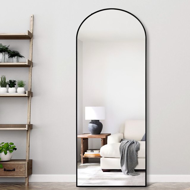 KDMLR Irregular Wall Mirror, Asymmetrical Mirror Large Unique Vanity Body Mirror Black Bathroom Wall Mounted Mirror 33.5"x 20.5" Modern Shaped Dressing Mirror for Living Room Entryway